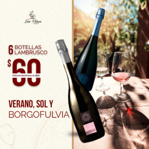 6 Espumantes Borgofulvia a Elección - $60 IVA incluido - Verano Sol y Borgofulvia